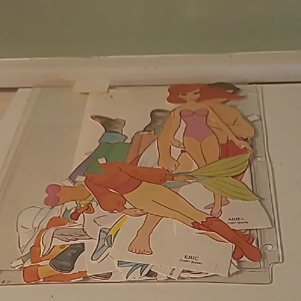 Disney Ariel and Eric Paper Doll Set